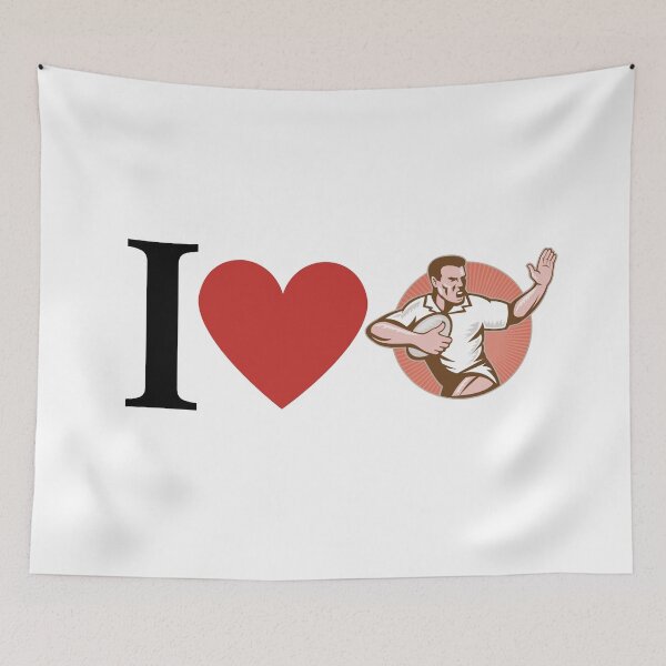 Item preview,  I Love Rugby  designed and sold by freedom4life.