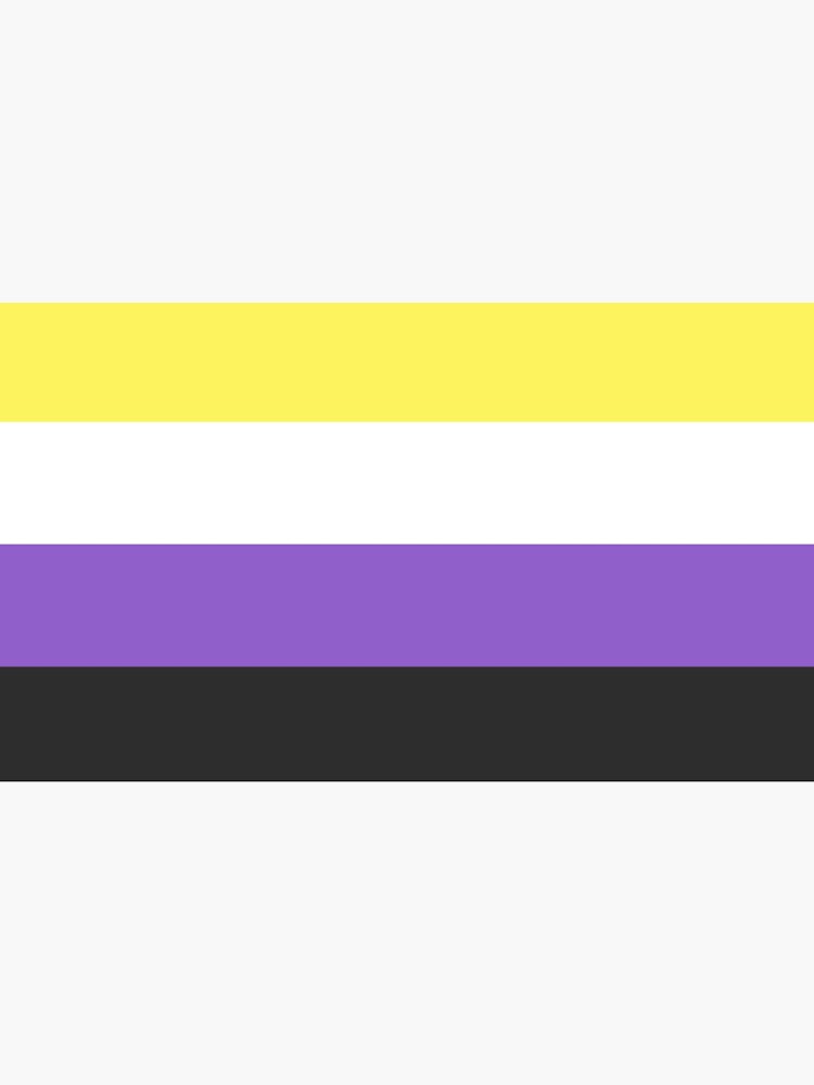 Non Binary Flag Sticker For Sale By Bellzstickz Redbubble