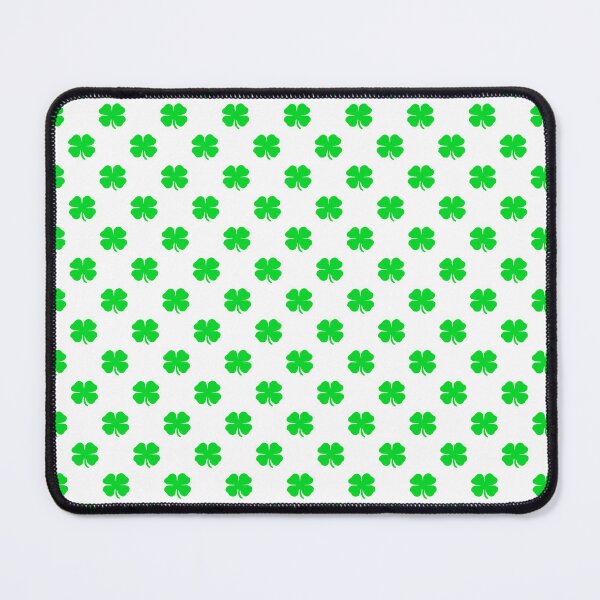 Item preview, 4 Leaf Clover Repeating Pattern 2 (More Space, White Background) designed and sold by Pendy777.