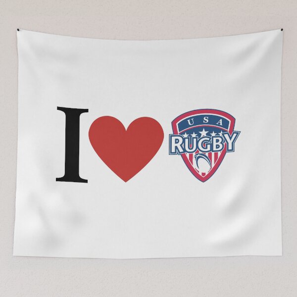 Item preview, I Love USA Rugby  designed and sold by freedom4life.