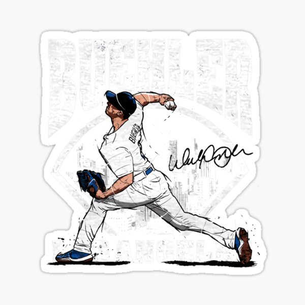 Walker Buehler New Power Pitches Sticker for Sale by SpeedFean