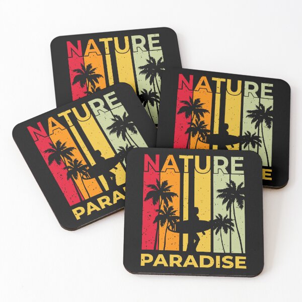 Item preview, Nature Paradise Surf Sunset Retro Vintage Design For Summer Season And Sea Lovers designed and sold by ROMNDO.