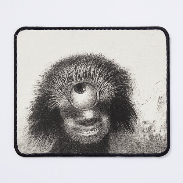 Item preview, The Deformed Polyp Floated on the Shores, a Sort of Smiling and Hideous Cyclops by the Flower (1883) by Odilon Redon designed and sold by TeeARTHY.