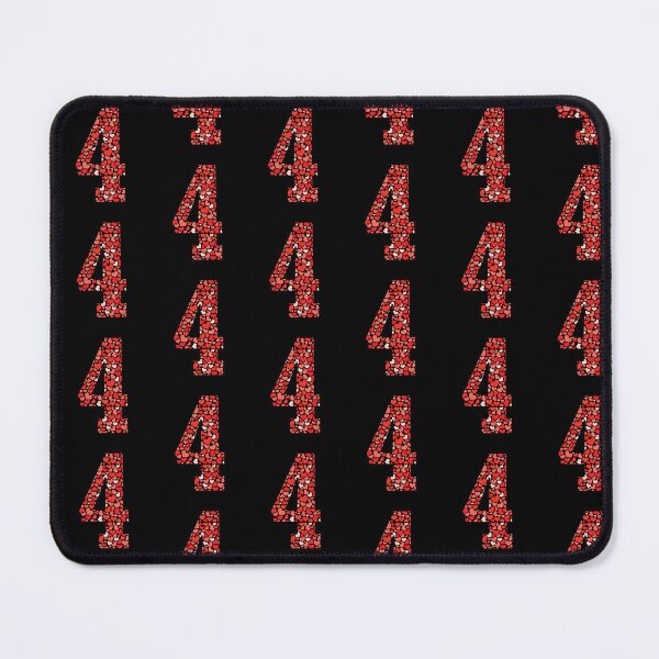 Item preview, Number 4 filled with red and pink hearts designed and sold by Rhu Creations.