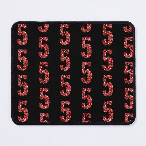 Item preview, Number 5 filled with red and pink hearts designed and sold by Rhu Creations.