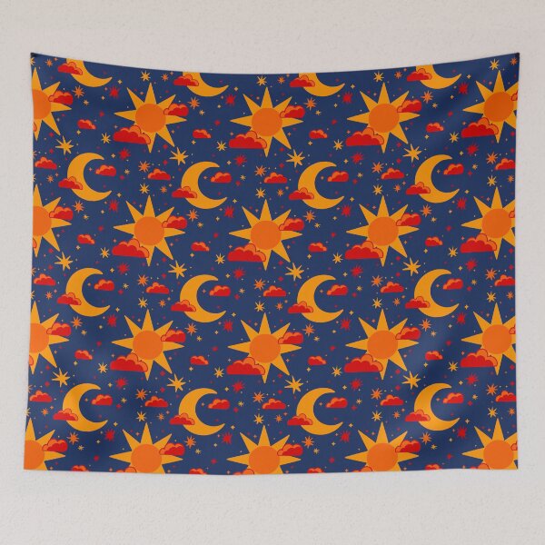 Item preview, Sun & Stars in Blue designed and sold by drfrankensara.
