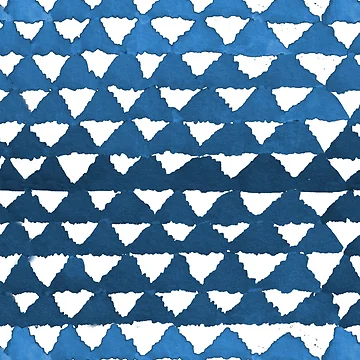 Artwork thumbnail, Indigo Triangle Mountains Pattern by sofiahawk