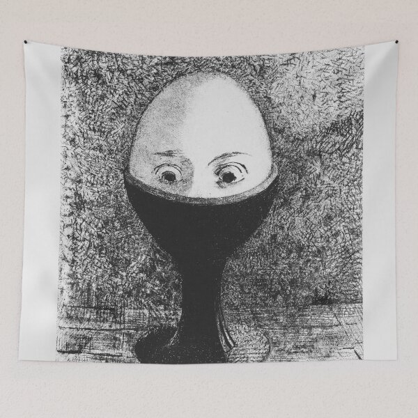 Item preview, Redon painter  Post Impressionism  The Egg, by Odilon Redon  designed and sold by TeeARTHY.