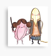 Princess Leibia & Han Loflow 4EVA Canvas Print