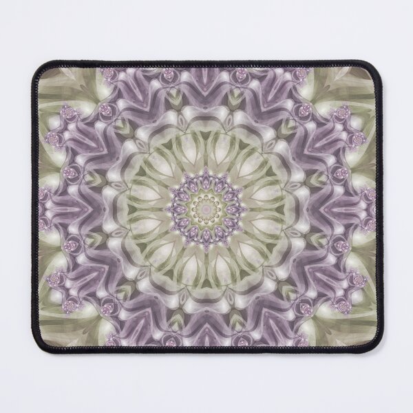 Item preview, Lilac and Green Fractal Mandala designed and sold by Kelly Dietrich Mandala & Fractal Art.