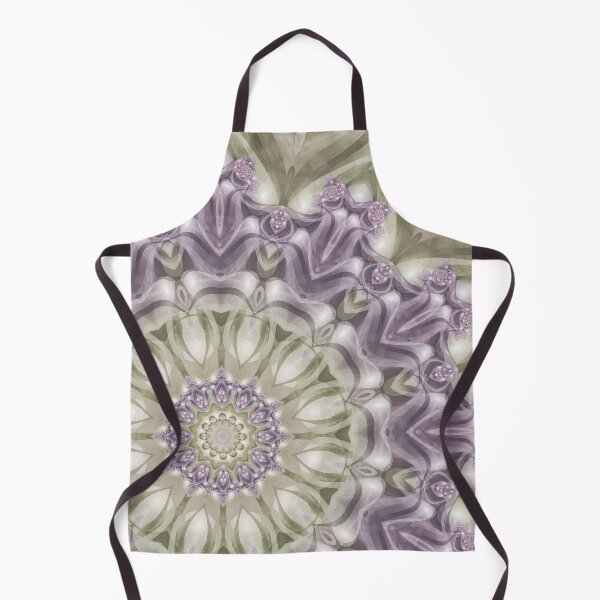 Item preview, Lilac and Green Fractal Mandala designed and sold by Kelly Dietrich Mandala & Fractal Art.