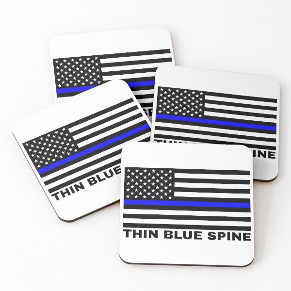 Item preview, Anti-Police "Thin Blue Spine" Slogan | "Thin Blue Line" Mocking Pun designed and sold by BunchOfWords.