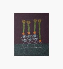 Sunflower Skeletons Art Board Print
