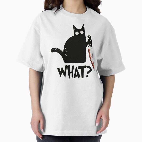Artikel-Vorschau von Katze Was? Mörderische schwarze Katze mit Messer Geschenk Premium T-Shirt, designt und verkauft von ZeLittleFamily.