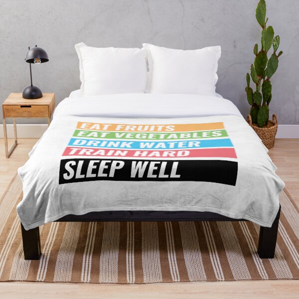 Item preview, Eat Fruits, Vegetables, Drink Water, Train Hard, Sleep Well designed and sold by ShinsenMerch.