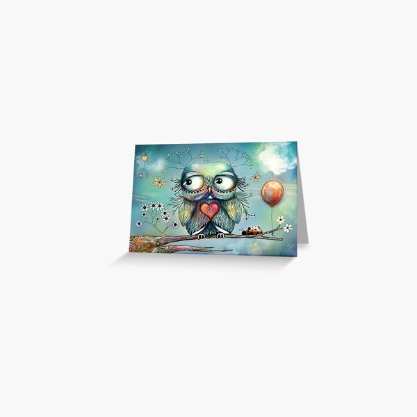 little wood owl Greeting Card