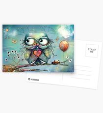 little wood owl Postcards
