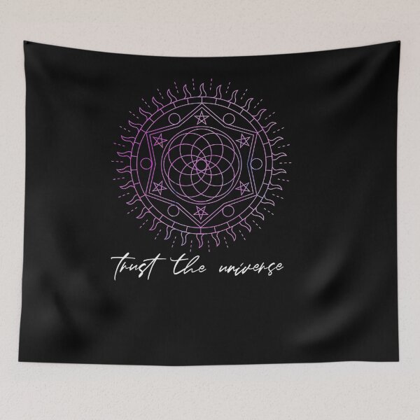 Item preview, TRUST THE UNIVERSE ESOTERIC SPIRITUAL ALCHEMY MANDALA ART designed and sold by sobriowslen.