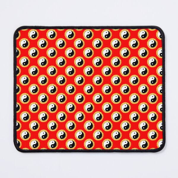Item preview, Yin And Yang Repeating Pattern (With Fire Red background) designed and sold by Pendy777.