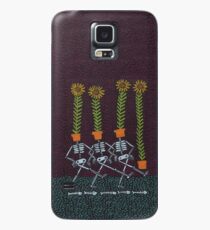 Funda/vinilo para Samsung Galaxy Esqueletos de girasol