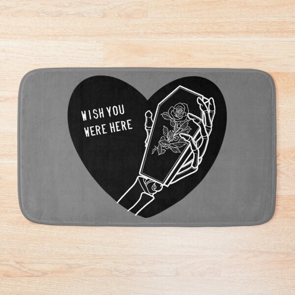 Item preview, Wish You Were Here Skeleton Hand Casket Coffin Emo Goth Aesthetic designed and sold by cemeteerie.