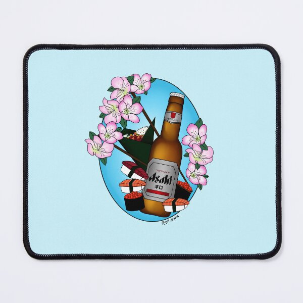 Item preview, Asahi Beer Sushi Sticker designed and sold by hofdraws.