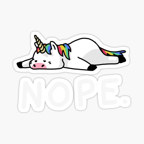 Item preview, Nope Unicorn designed and sold by vomaria.