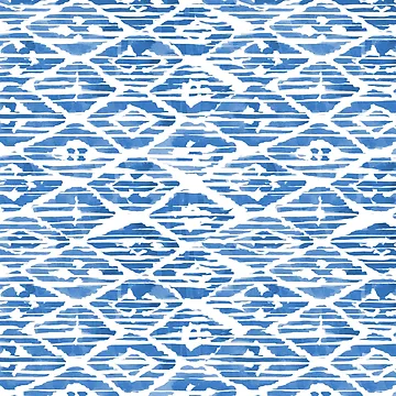 Artwork thumbnail, Indigo Ikat Pattern by sofiahawk