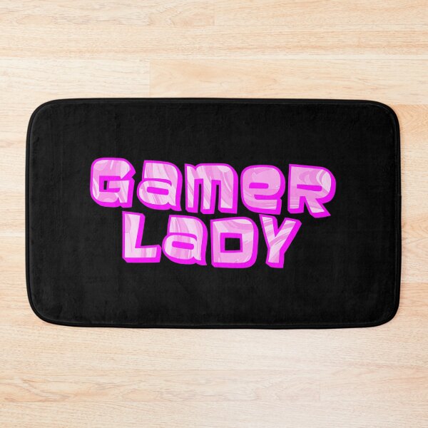 Item preview, Glamorous Pink "Gamer Lady" Text Design designed and sold by BunchOfWords.