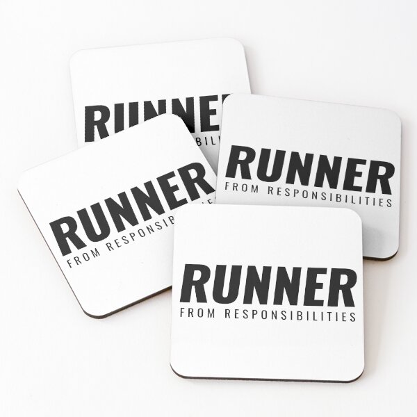Item preview, Runner From Responsibilities Black designed and sold by ShinsenMerch.