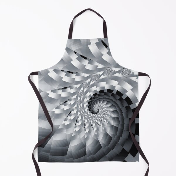 Item preview, Bladed Black and White Spiral designed and sold by Kelly Dietrich Mandala & Fractal Art.