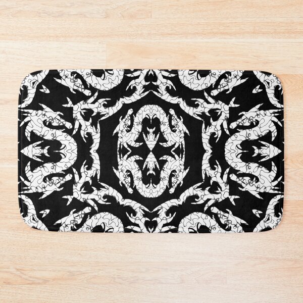 Item preview, White And Black Metallic Mythical Dragon Chinoiserie  designed and sold by DesignLust.