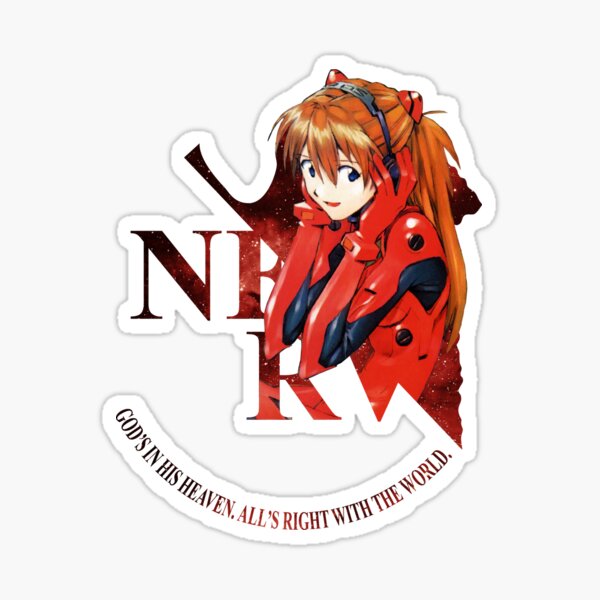 Asuka Langley Sohryu Space NERV Sticker