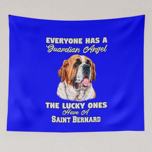 Item preview, Saint Bernard Dog Owner Everyone Has A Guardian Angel designed and sold by fantasticdesign.