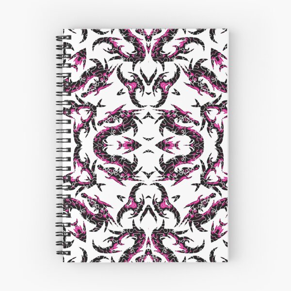 Item preview, Fuchsia And Black Metallic Mythical Dragon Chinoiserie  designed and sold by DesignLust.