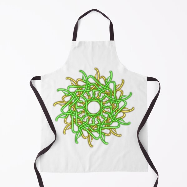 Item preview, Yellow and green mandala, abstract art designed and sold by Meo Design.