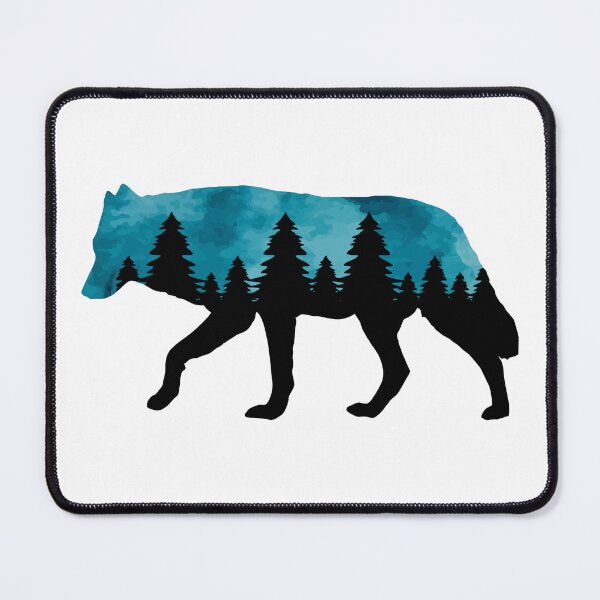 Item preview, Wolf  & Forest Silhouette | Lone Wolf | Nature | Wildlife | Outdoors designed and sold by Ravenvine.