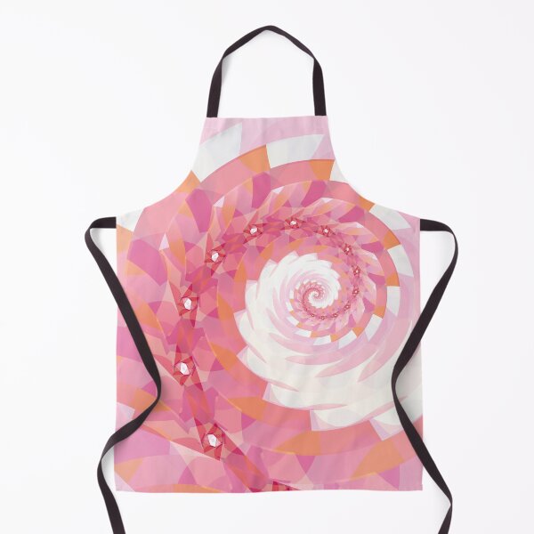 Item preview, Strawberry Pink and Tangerine Orange Spiral designed and sold by Kelly Dietrich Mandala & Fractal Art.