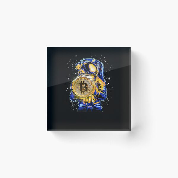 Item preview, BITCOIN ASTRONAUT CRYPTO CURRENCY ART FUTURE MINIMAL DESIGN designed and sold by sobriowslen.