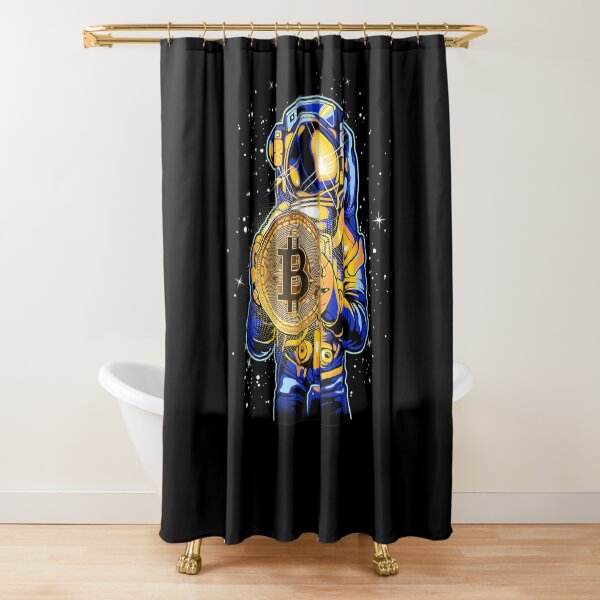 Item preview, BITCOIN ASTRONAUT CRYPTO CURRENCY ART FUTURE MINIMAL DESIGN designed and sold by sobriowslen.