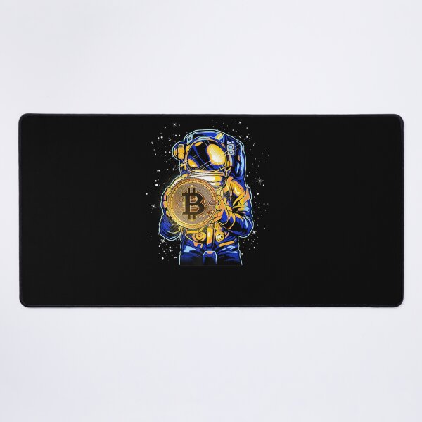 Item preview, BITCOIN ASTRONAUT CRYPTO CURRENCY ART FUTURE MINIMAL DESIGN designed and sold by sobriowslen.