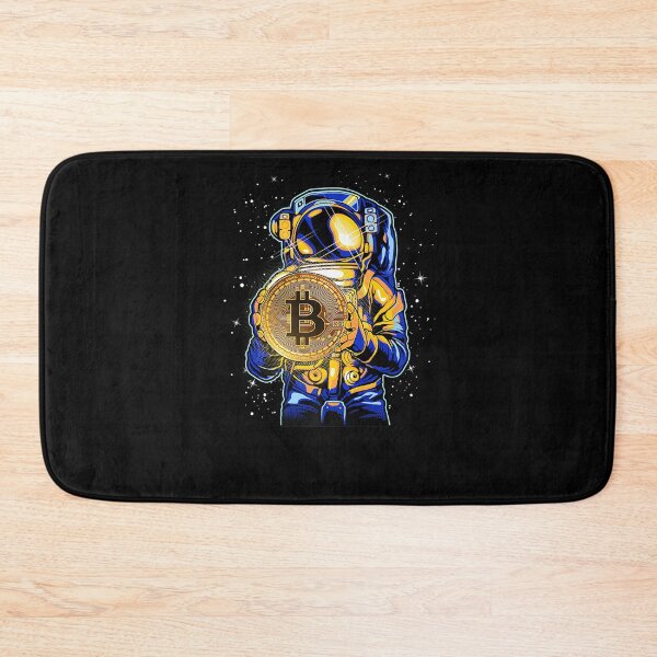 Item preview, BITCOIN ASTRONAUT CRYPTO CURRENCY ART FUTURE MINIMAL DESIGN designed and sold by sobriowslen.