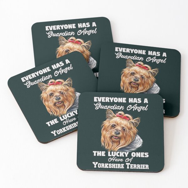 Item preview, Yorkshire Terrier Everyone Has A Guardian Angel designed and sold by fantasticdesign.