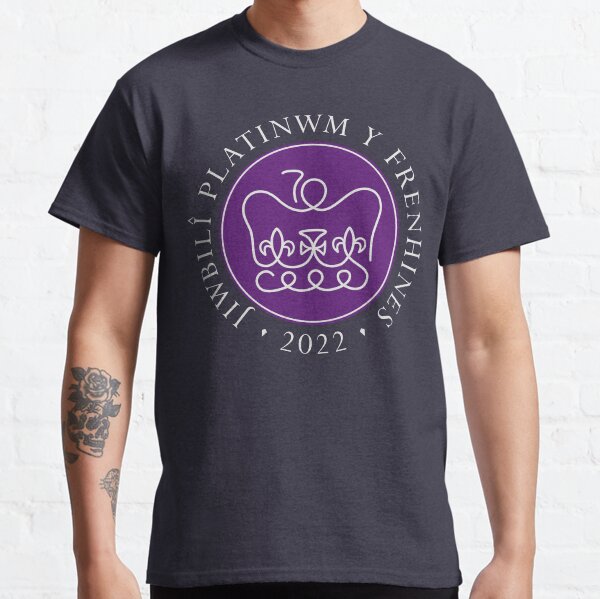 Jiwbilî Platinwm y Frenhines, Queen's Platinum Jubilee, 1952-2022, Queen Elizabeth II Classic T-Shirt