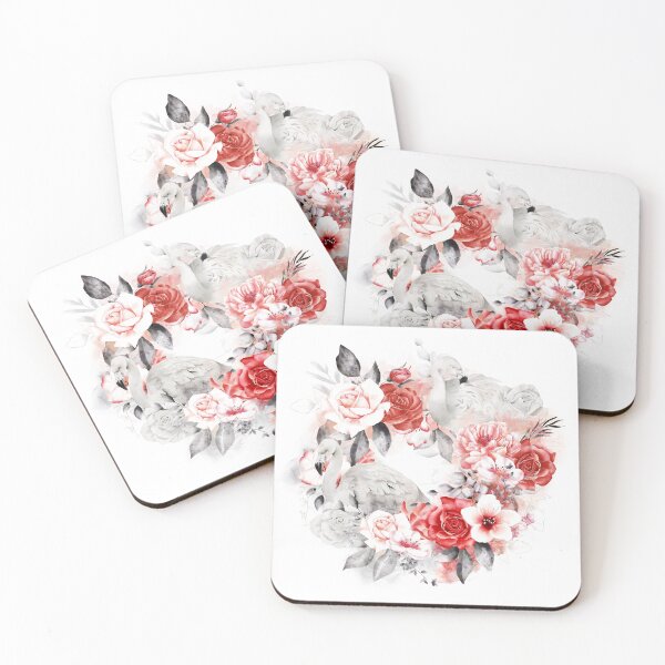 Item preview, Flamingo Foral Reef designed and sold by Nola Lee Kelsey.