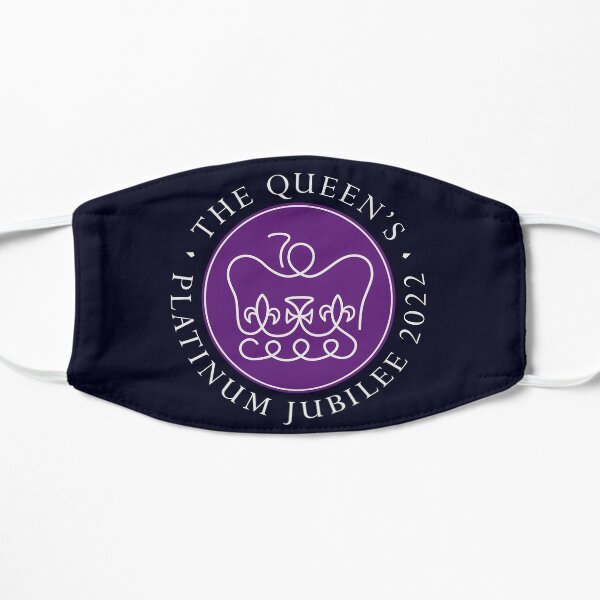 Queen's Platinum Jubilee, 1952-2022, Queen Elizabeth II Flat Mask