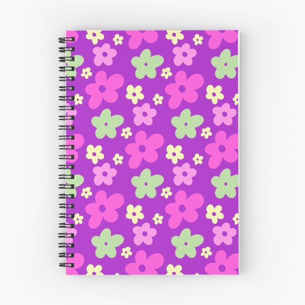 Item preview, Fun Summery 2000’s Style Floral Flower Print on a Purple Magenta Backdrop, made by EndlessEmporium  designed and sold by EndlessEmporium.