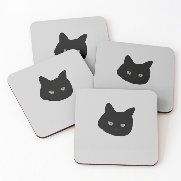 Item preview, poorly drawn black cat designed and sold by Pink Ribbon.