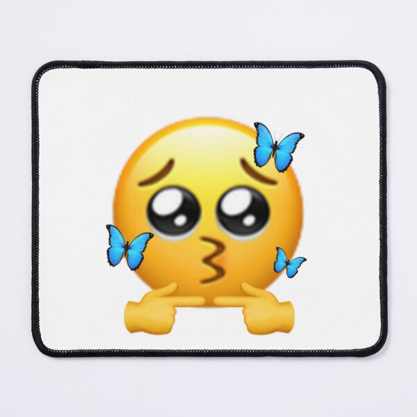 Item preview, Shy Emoji with Butterflies designed and sold by sabahnaveed.