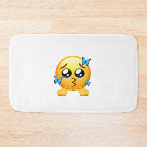 Item preview, Shy Emoji with Butterflies designed and sold by sabahnaveed.